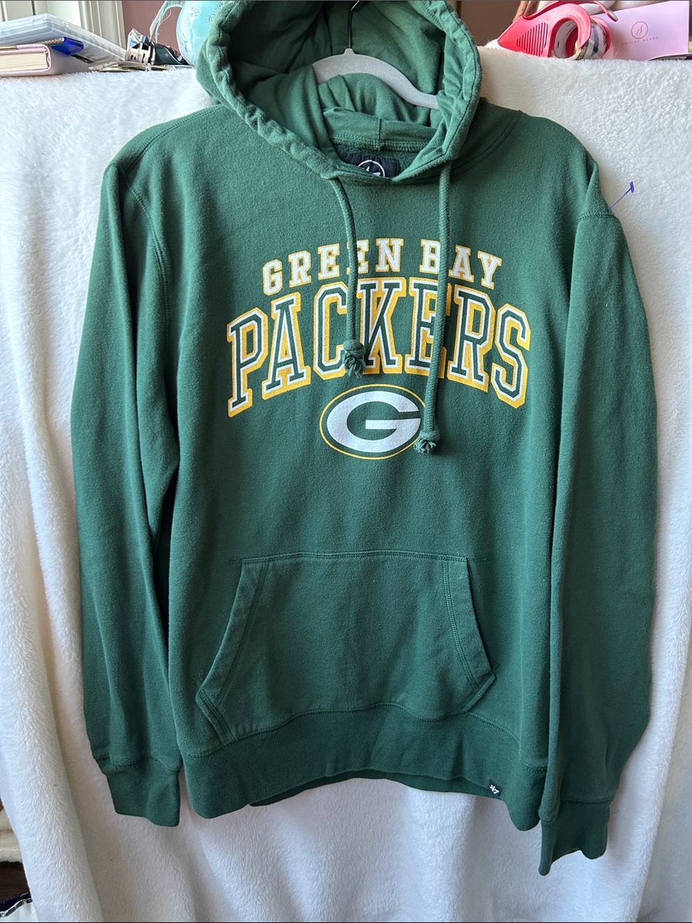 Vintage Green Bay Packers Men's 47 Pullover Hoodie Large
